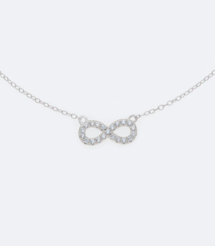 Infinity - Cubic Zirconia 201 Silver Chain