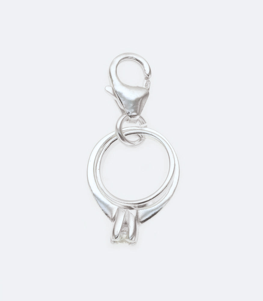 Silver Charm Cubic Wedding Set