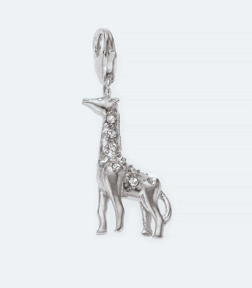 Giraffe Sterling Silver Charm