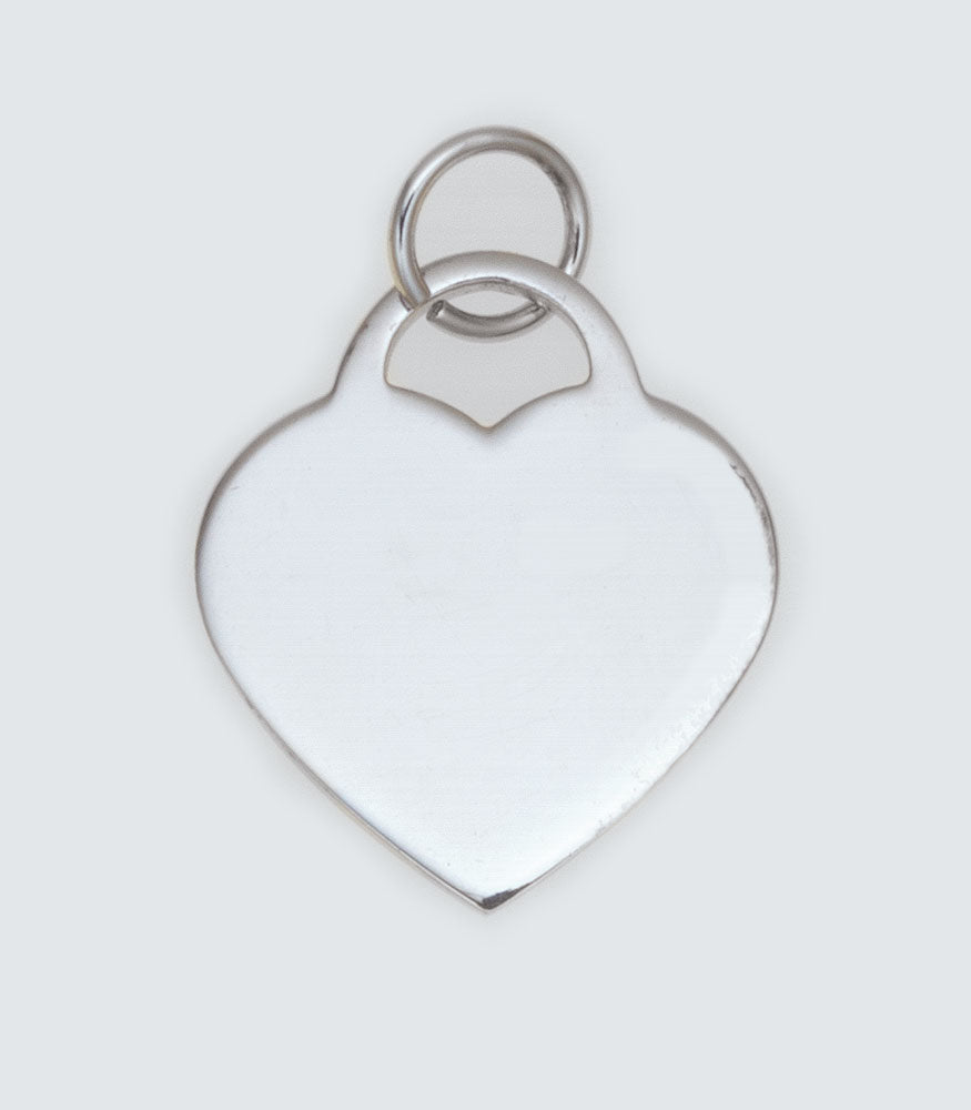 Small Tiffany Engravable Heart Disc  - 007