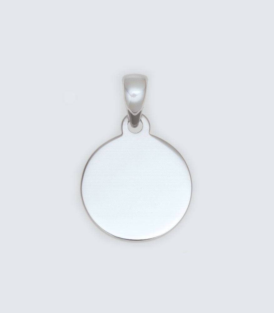 Round Sterling Silver Disc - 10mm