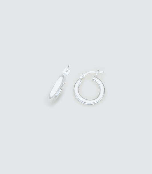 Round 025 - 10mm Sterling Silver Hoops
