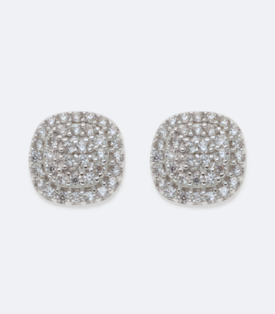 EARRING SQUARE CLUSTER STUD