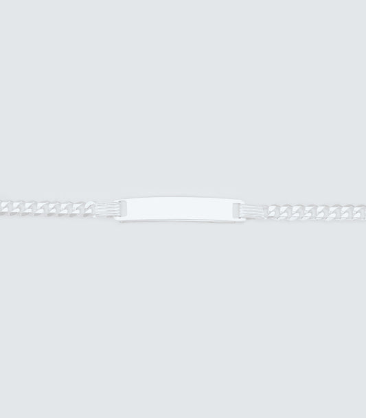 19 CM ID Silver Bracelet