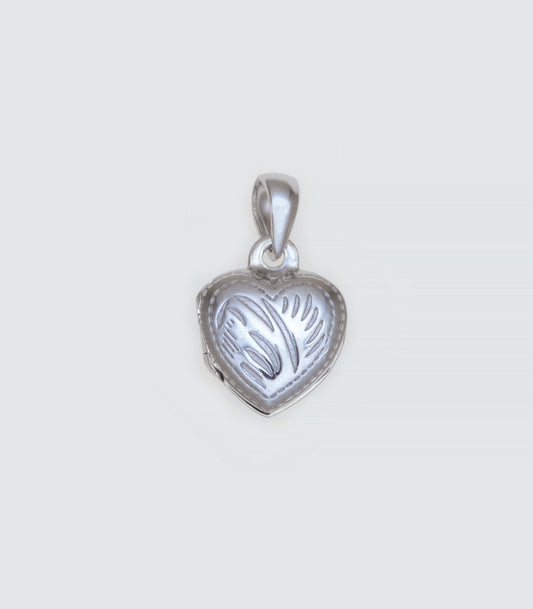 Heart Shaped Sterling Silver Locket - 001