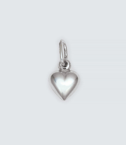 Puffed Heart Sterling Silver - 017