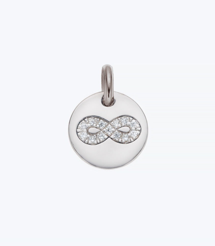 Infinity CZ Silver Pendant - 267