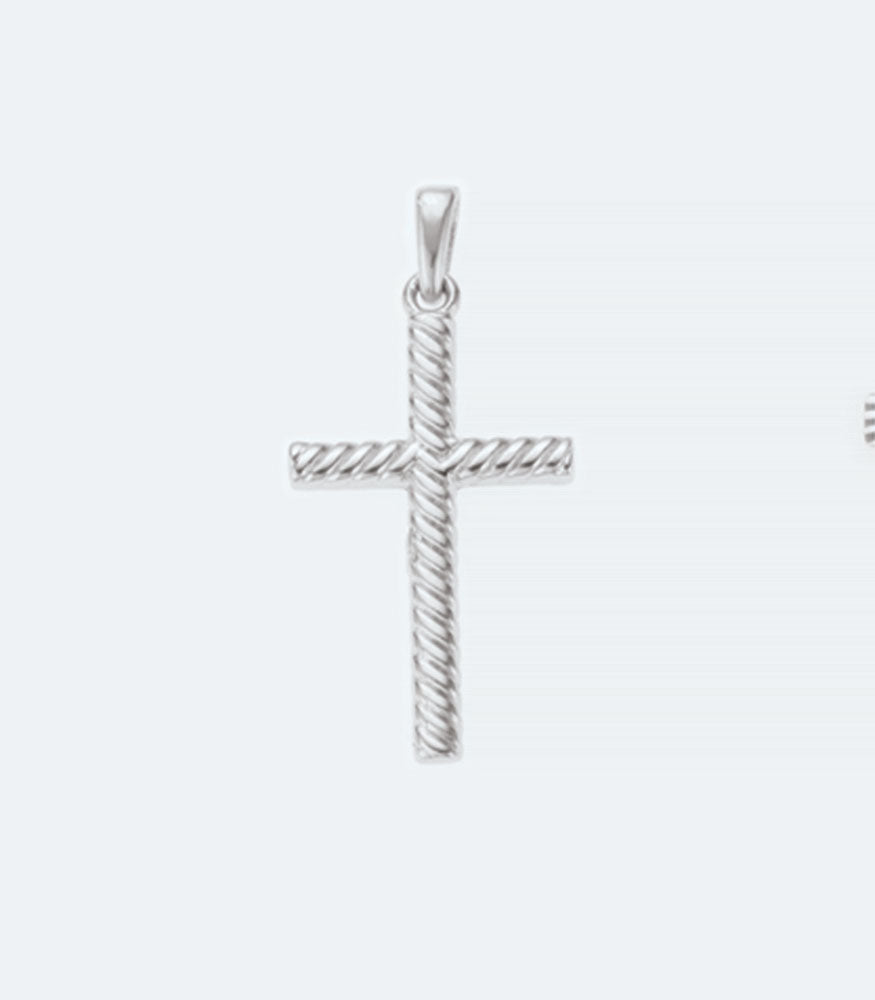 Cross 039 Plain Sterling Silver Pendant